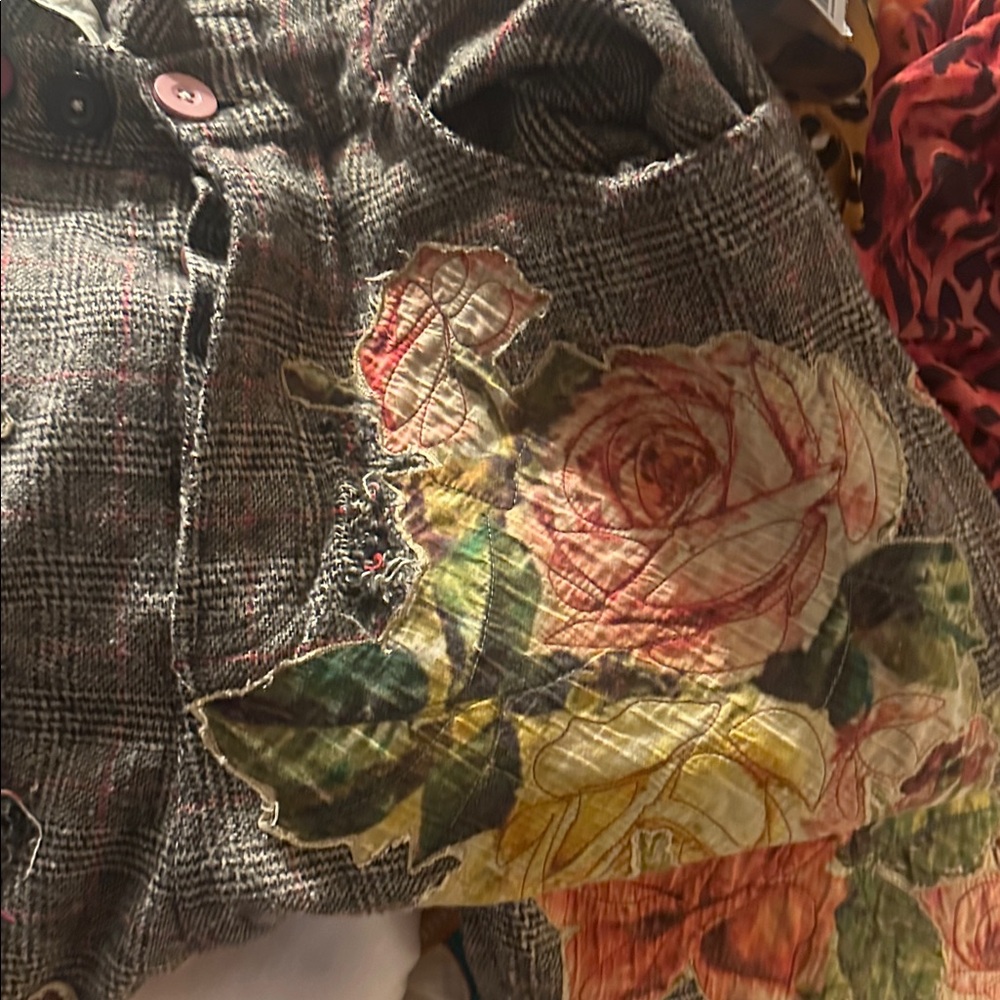 Magnolia Pearl Plaid pants with Red Accents - Picture 8 of 15